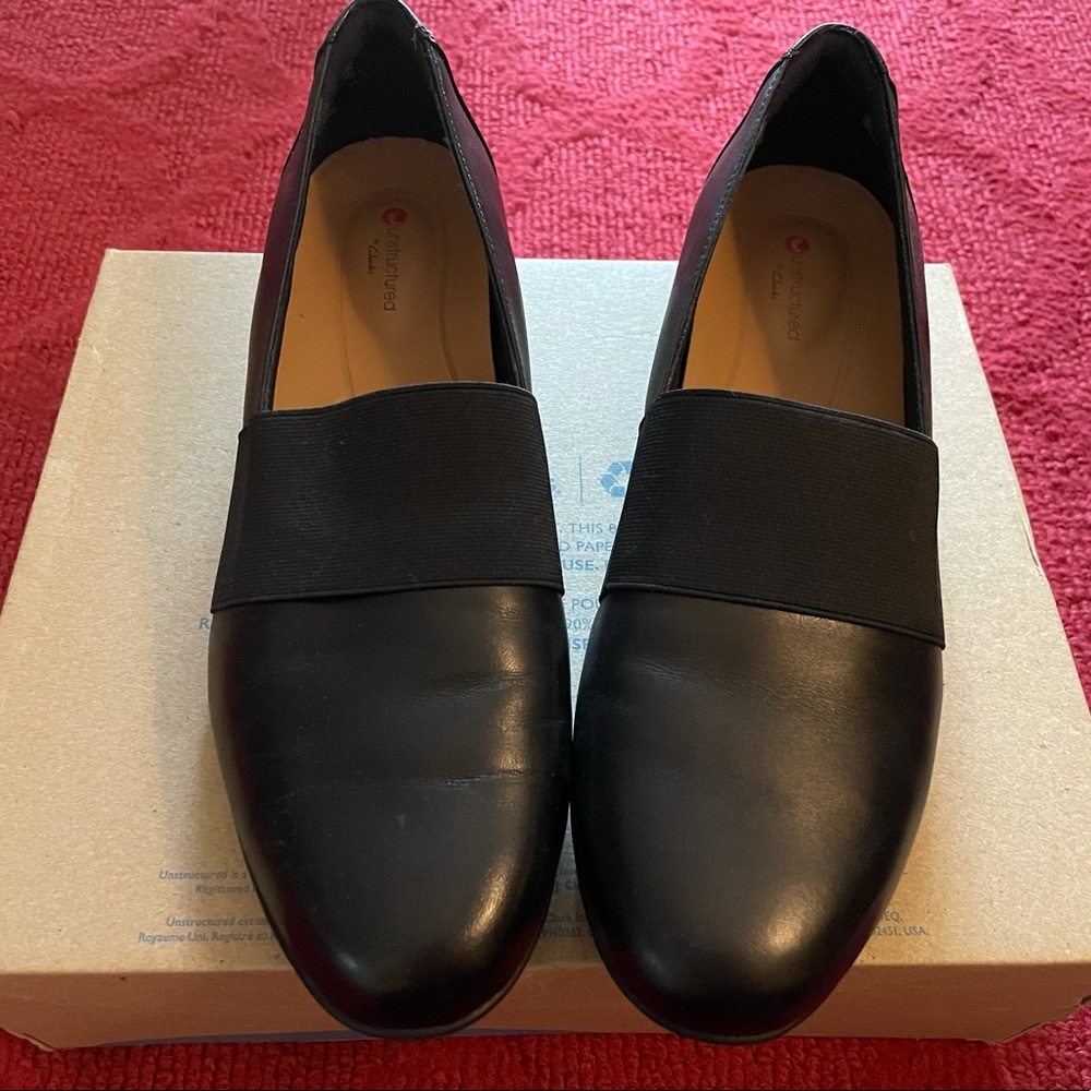 Clarks Unstructured Leather Dress Shoes 9.5